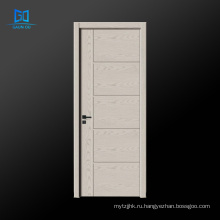 Оптовая дверь деревянного шпона простая дизайн деревянные двери внутренних дверей для дома GO-EG03